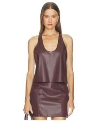 L'Agence - 'Agence Tullia Racerback Scoop Neck Tank - Lyst
