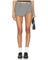 Free People - Georgie Gingham Micro Skort - Lyst