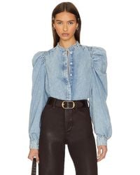 FRAME - TOP MANCHES LONGUES GILLIAN - Lyst