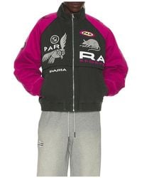 by Parra - Owl Meets Rat Racing Jacket - Lyst