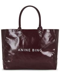 Anine Bing - Leo Coated Canvas Tote Bag - Lyst