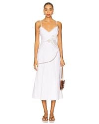 SWF Fitted Midi Dress in Gray | Lyst SWF Fitted Midi Dress in Gray | Lyst