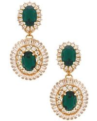 Anton Heunis - Omega Clasp Oval Disc Chandeliers Drop Earrings - Lyst