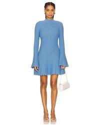 aknvas sasha knit fringe dress AKNVAS Sasha Knit Fringe Dress in White