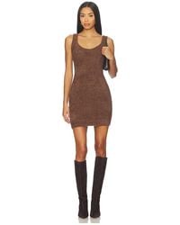 SNDY'S - Kailey Fluffy Mini Dress - Lyst