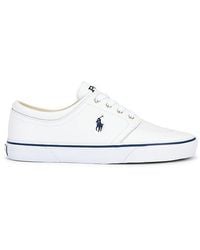 Polo Ralph Lauren - Faxon Solid Leather Low Top Sneaker - Lyst