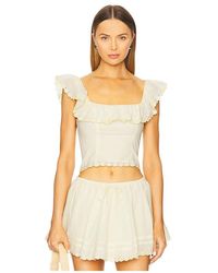 Stone Cold Fox - X Revolve Abby Top En Color Amarillo Talla (También En M, S, Xl, Xs, Xxs) - Lyst