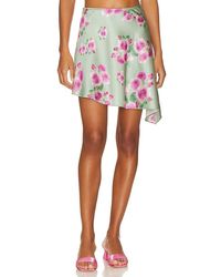 WeWoreWhat - Asymmetrical Slip Mini Skirt - Lyst