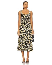 Ulla Johnson - Vestido Midi Con Escote Corazón Vivi En Color Bronce Talla (También En 00, 10, 12, 2, 4, 6, 8) - Lyst