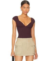 Free People - X Intimately Fp Duo Corset Cami In Vintage Grape - Lyst