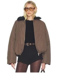 WeWoreWhat - Faux Fur Collar Balloon Jacket - Lyst