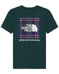 The North Face Short Sleeve Printed Box Nse Tee - Green