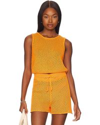 WeWoreWhat Crochet Top Tank Sleeveless 