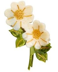 Solar Eclipse - Hand-Painted Vintage Daisy Stem Claw Hair Clip - Lyst