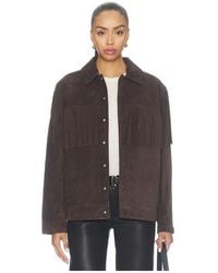FRAME - The Suede Rodeo Jacket - Lyst