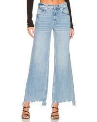 Free People X We The Free Straight Up Baggy Jean - Blue