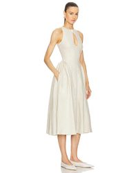 LPA Emory Midi Dress in White | Lyst