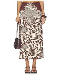 Alexis - Falda Jazlyn En Color Marrón Talla (También En M, S, Xs) - Lyst