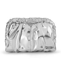 OLGA BERG - Betty Metallic Clutch - Lyst