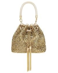 OLGA BERG - Bolsa Santorini Hotfix En Color Oro Metálico Talla En - Lyst
