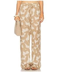 Enza Costa - Cupro Resort Pant - Lyst