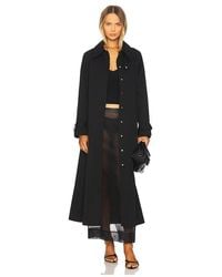 IVY & OAK - Abrigo Guardapolvos Clementine En Color Negro Talla (También En S, M) - Lyst