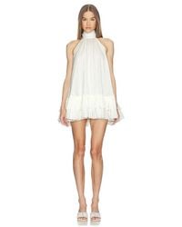 LOBA Angelica Mini Dress in White | Lyst