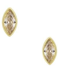Shashi - Marquise Bezel Stud - Lyst