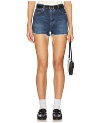 FRAME - Dare Short En Color Azul Talla En - Lyst
