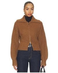 AMUR - Emery Cable Knit Top - Lyst