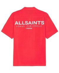 AllSaints - Underground Short Sleeve Shirt - Lyst