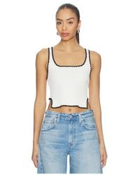 One Teaspoon - Knitted Scallop Tank Top - Lyst