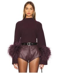 LAPOINTE - Jersey De Cuello Alto En Color Vino Talla En - Lyst