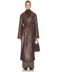 ALL THE WAYS - Carey Faux Leather Trench - Lyst