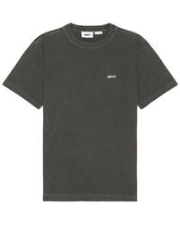 Obey - Lowercase Pigment Short Sleeve Tee - Lyst