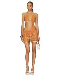 superdown - Regan Crochet Mini Dress - Lyst