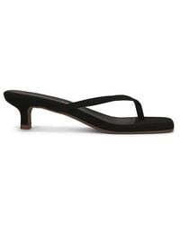 TKEES - Julia Square Toe Suede Flip Flop - Lyst