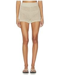Enza Costa - Linen Open Knit Short - Lyst