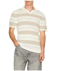 Reigning Champ - Cotton Linen Stripe Victor Polo - Lyst