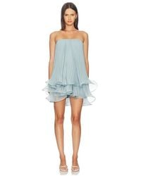 AMUR - Dalia Pleated Baby Doll Dress - Lyst