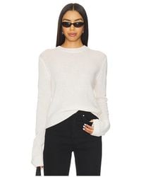 Enza Costa - Langarm-Pullover Mit Rundhalsausschnitt Easy - Lyst