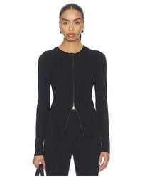 Fear Of God - Signature Rib Knit Fitted Long Sleeve Zip Up Tee - Lyst