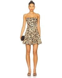 Agua Bendita - Minivestido Caudal En Color Bronce Talla (También En S, Xl, Xs) - Lyst