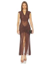 Sketch-Y X Revolve Tricot Mesh Dress in Red | Lyst