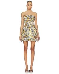 Bronx and Banco - Bella Butterfly Maraya Strapless Mini Dress - Lyst