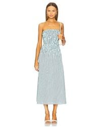 LNA - Vestido Sin Tirantes Kapaia En Color Azul Cerceta Talla (También En M, S, Xl) - Lyst