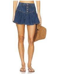 Free People - We The Free Roselle デニムミニスカート - Lyst
