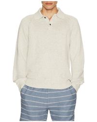 Faherty - Heirloom Long Sleeve Polo Sweater - Lyst