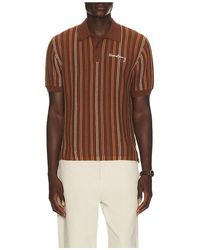 House Of Sunny - Stripe Knitted Polo - Lyst