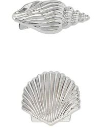 Casa Clara - LOT DE PINCES SEASIDE en Metallic Silver. - Lyst